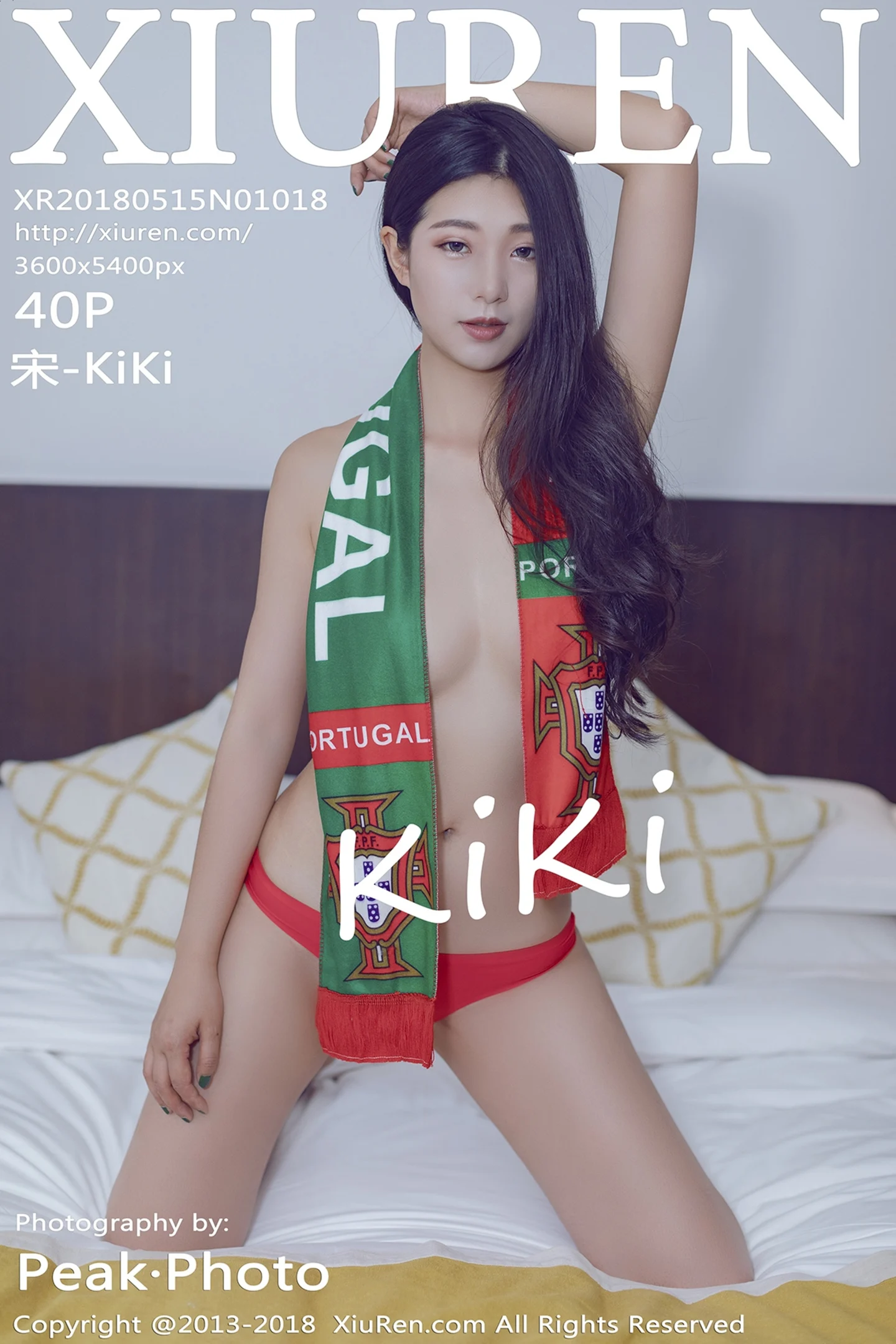 [XiuRen秀人网]No.1018_性感女神宋KiKi世界杯球队围巾真空露豪乳撩人诱惑写真40P-秀人网 - XiuRen.Space